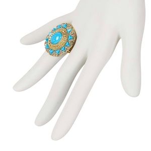 {MARI} House of Harlow 1960 Ruins Cocktail Ring